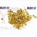 OkaeYa 100 Sets Eyelet Grommet Hole Rivets golden